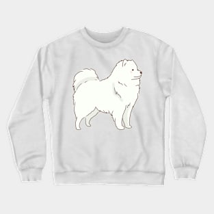 Cute samoyed dog standing Crewneck Sweatshirt